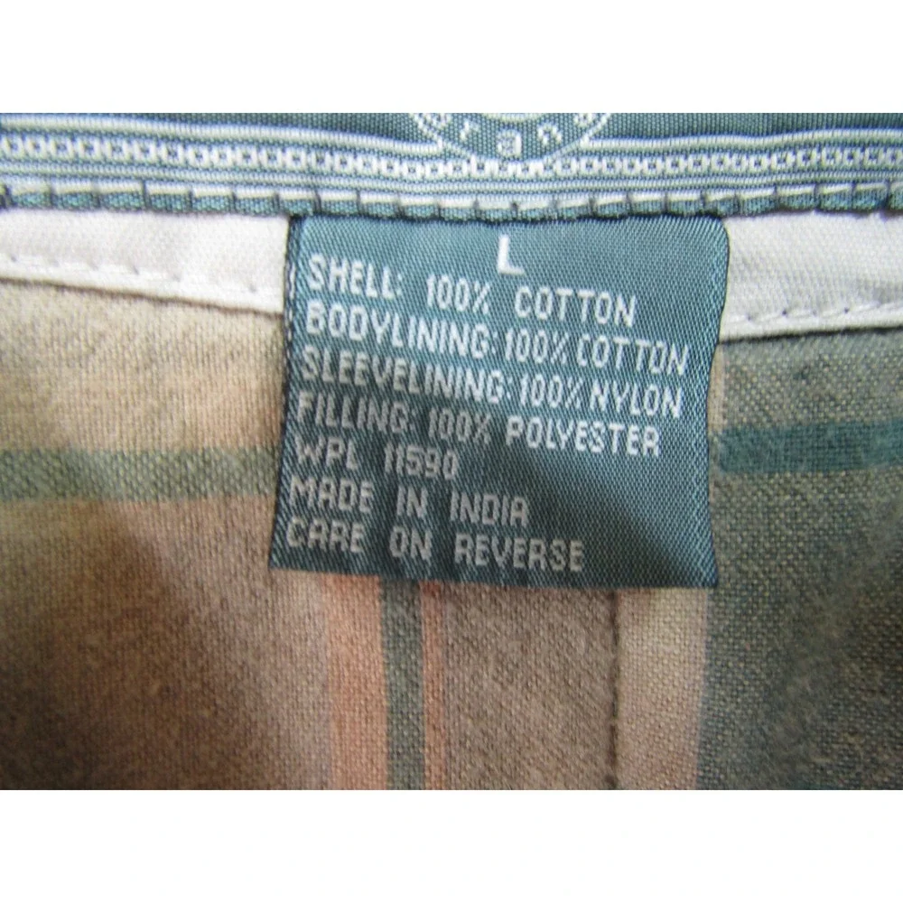 Urban Pipeline Barn Jacket Mens XL Beige Good Canvas Corduroy‎ Plaid Lined Coat